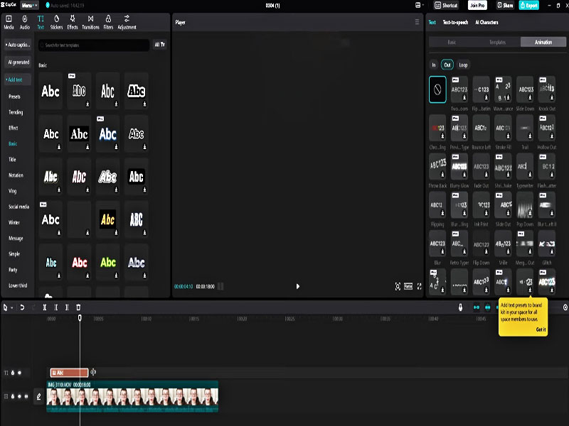 How to Do Text Animations in CapCut PC