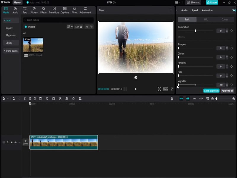 How to Add Vignette in CapCut PC