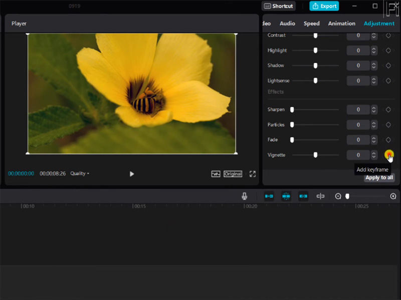 How to Add Vignette in CapCut PC