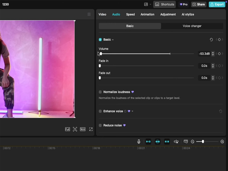 How to Set a Clip to Mute in CapCut