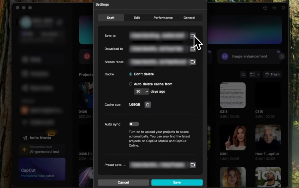 save as a draft on pc