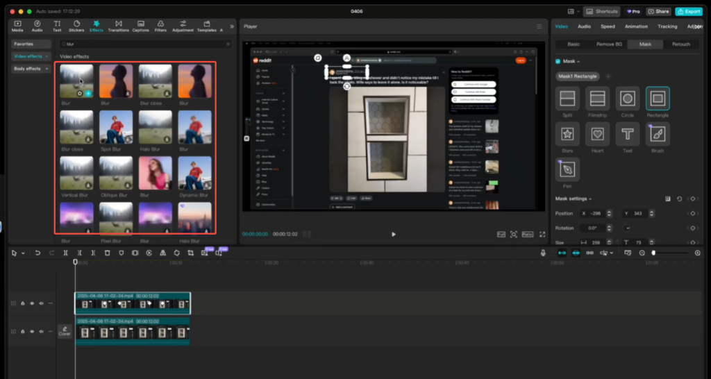 How to Blur Words on Videos in CapCut PC?