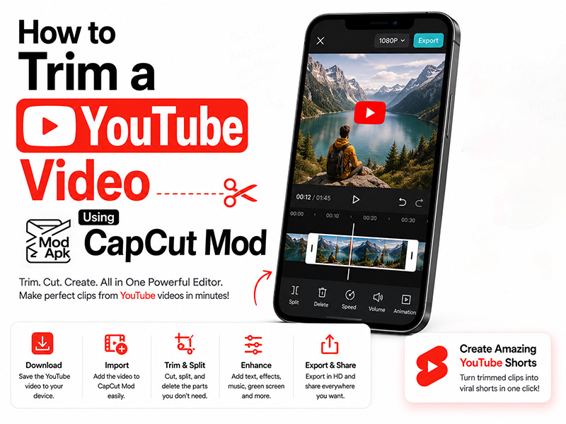 How to Trim a YouTube Video Using CapCut Mod