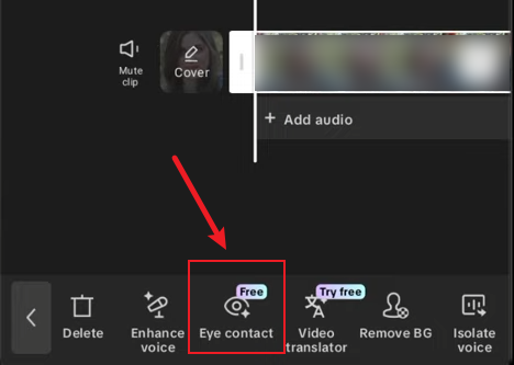 How to Use Eye Contact Correction in CapCut