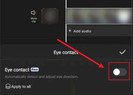 How to Use Eye Contact Correction in CapCut