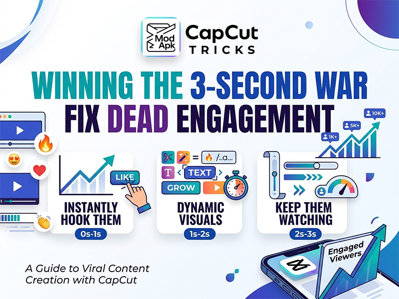 Winning the 3-Second War: The CapCut Tricks That Fix Dead Engagement