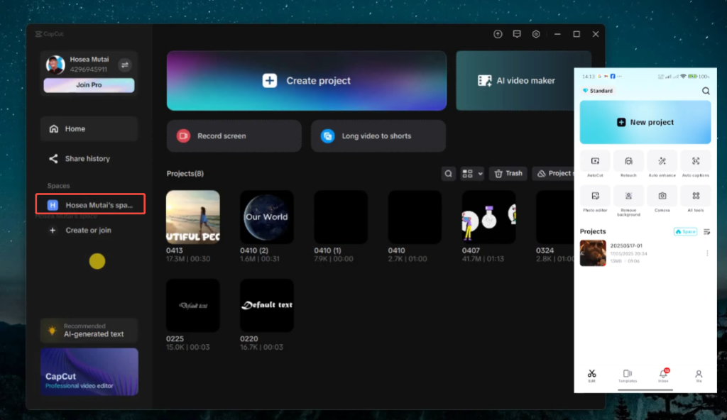 Transfer CapCut Projects from Phone to PC Without Losing Quality
